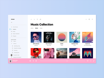 亚克力音乐应用(Acrylic Music App)