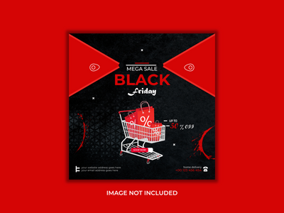 黑色星期五促销社交媒体(Black Friday Sale Social Media)