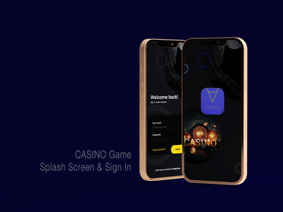 赌场游戏启动画面和登录(CASINO Game Splash Screen & Sign In)