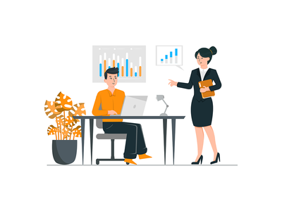 商务会议插图概念(Business Meeting Illustration concept)