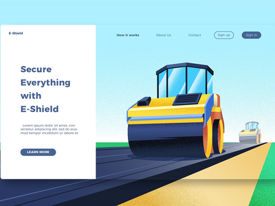 建设 - 横幅和登陆页面(Construction - Banner & Landing Page)