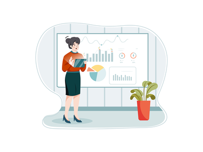 业务分析插图概念(Business Analysis illustration concept)