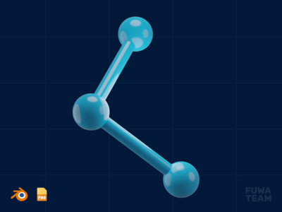 连接 - 3D 虚拟世界插图(Connect - 3D Virtual world illustration)