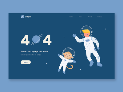 404错误空间主题页面模板(404 error space theme page template)