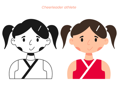啦啦队长头像(Cheerleader Avatar)