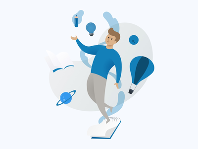 创造性思维图(Creative thinking illustration)