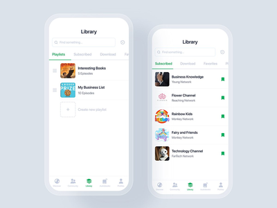 有声读物移动 UI 概念(Audio Book mobile UI concept)