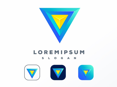 3d 三角形标志(3d triangle logo)