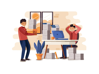 商业与金融插画概念(Business & Finance Illustration concept)