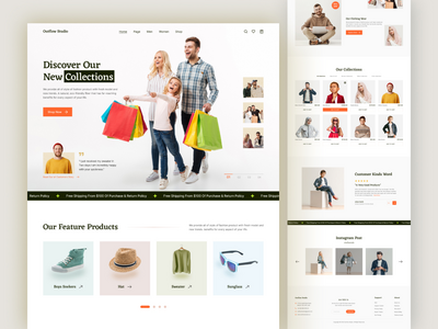 服装店网站设计理念(Clothing Store Website Design Concept)