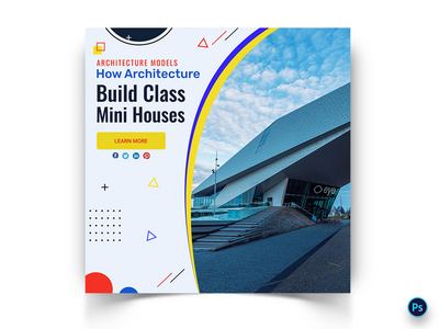 建筑社交媒体帖子模板(Architecture Social Media Post Template)