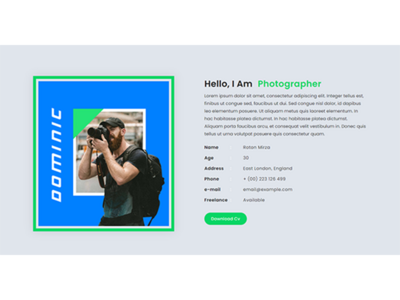 关于我们页面模板设计(About Us Page Template Design)