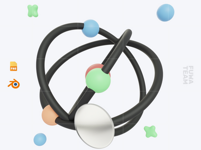 Atom - 3D 学校图标包(Atom - 3D School Icon Pack)