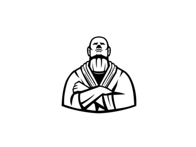 巴西柔术大师黑白(Brazilian Jiu Jitsu Master Black and White)