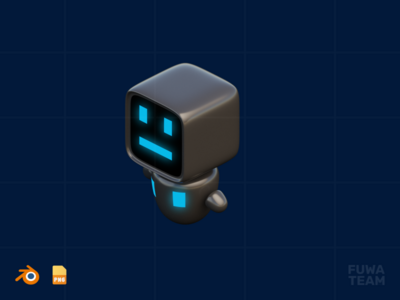 助理机器人 - 3D Metaverse 插图包(Assistant Robot - 3D Metaverse illustration pack)