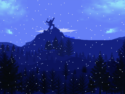 攀登珠穆朗玛峰景观设计(climbing mount everest landscape design)