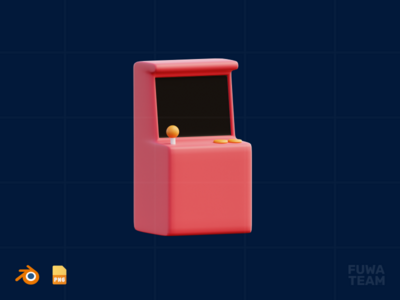 街机游戏 - 3D 游戏插画包（正面）(Arcade Game - 3D Game Illustration Pack (front))