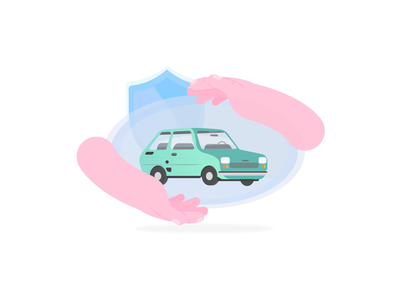 汽车保险-插图(Car insurance - Illustration)