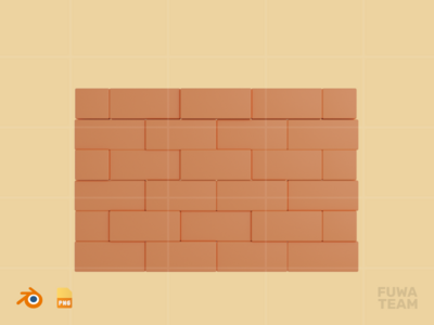 砖墙 - 3D 施工图（正面）(Brick Wall - 3D Construction Illustration (front))