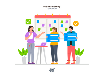 业务规划-启动图(Business Planning - Startup Illustration)