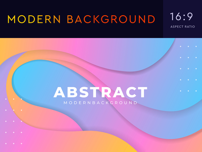 抽象现代渐变剪纸背景(Abstract modern gradient papercut background)