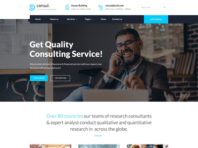 咨询服务登陆页面(Consulting Service Landing Page)