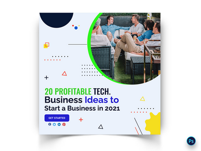 商业社交媒体帖子模板(Business Social Media Post Template)