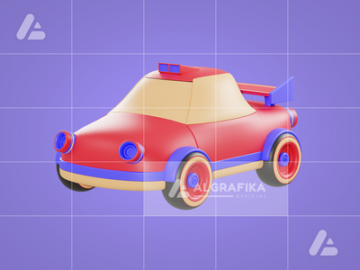 3d 插图汽车运动比赛对象(3d illustration car sport race object)