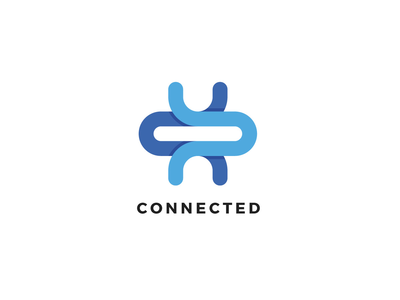连接矢量标志设计模板(Connected Vector Logo Design Template)