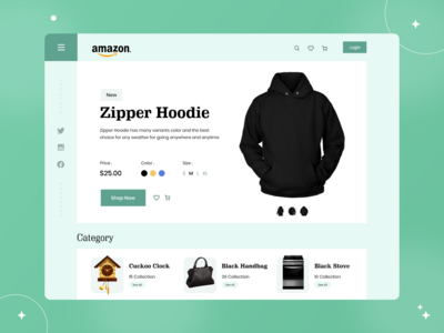 亚马逊网站登陆页面(Amazon Website Landing Page)