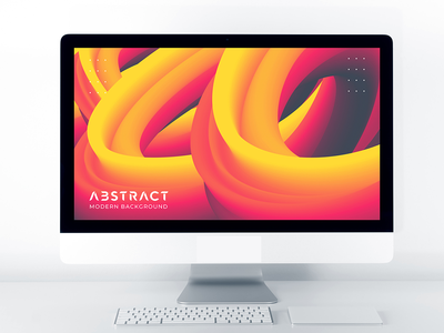 现代抽象背景与 3d 流体形状(Modern Abstract background with 3d fluid shapes)