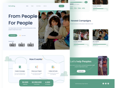 慈善与捐赠登陆页面(Charity & Donation Landing Page)
