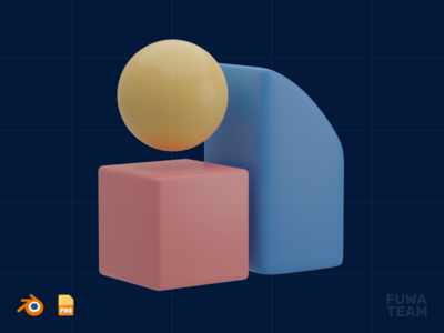 3D 建模 - 3D 设计思维插图(3D Modeling - 3D Design Thinking Illustration)