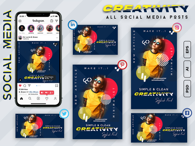 创意社交媒体帖子(Creative Social Media Posts)