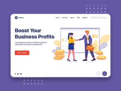 提高利润 - 企业网页标题(Boost Profits - Corporate Web Header)
