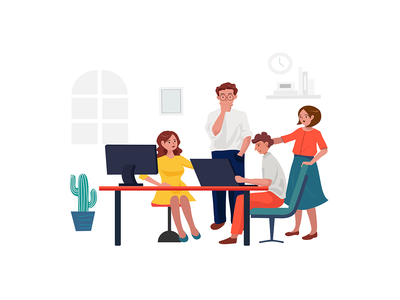 商业插画概念(Business Illustration concept)