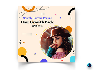 美容社交媒体帖子模板(Beauty Social Media Post Template)