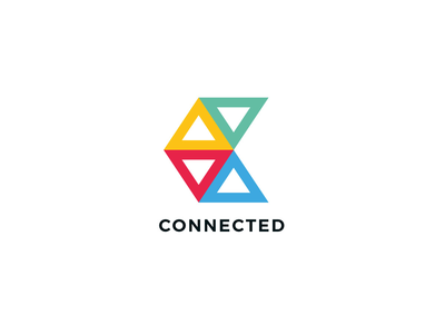 连接矢量标志设计模板(Connected Vector Logo Design Template)