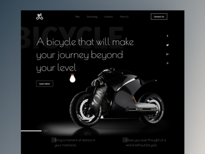 自行车登陆页面 - 标题探索(Bike Landing Page - Header Exploration)