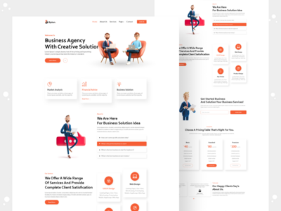 商业机构登陆页面(Business Agency Landing Page)