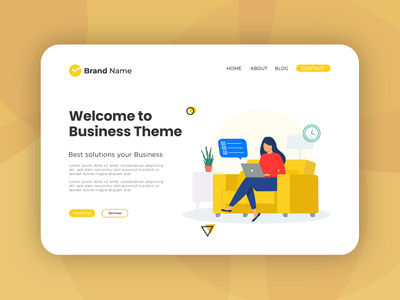 业务工作登陆页面(Business Work Landing Page)
