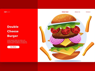 汉堡 - 横幅和登陆页面(Burger - Banner & Landing Page)