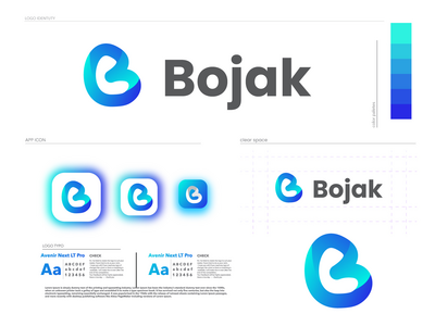 B字母标志标志设计 - B标志 - B字母标志 - LOGO DESIGN(B letter mark logo design - B logo - B letter logo - LOGO DESIGN)