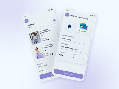 信用卡结账详情屏幕(Credit Card Checkout Details Screen)