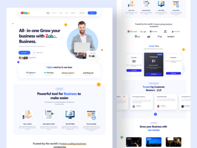 业务增长 - 登陆页面(Business Growing - Landing page)