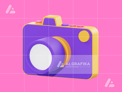3d 插图数码相机对象(3d illustration digital camera object)