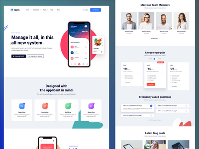 应用登陆页面网页模板(App landing page web Template)