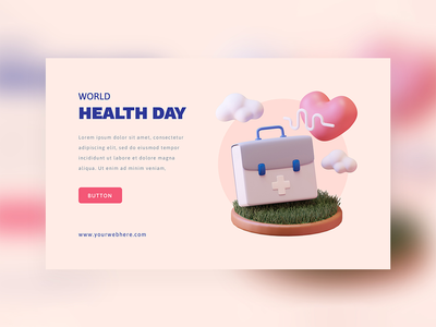 横幅-世界卫生日的概念(Banner - concept of world health day)