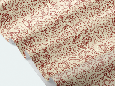 秋季手绘图案(Autumn Handdraw Pattern)