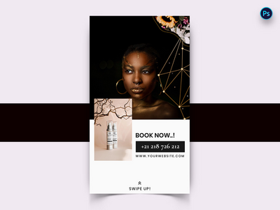 美容社交媒体帖子模板(Beauty Social Media Post Template)